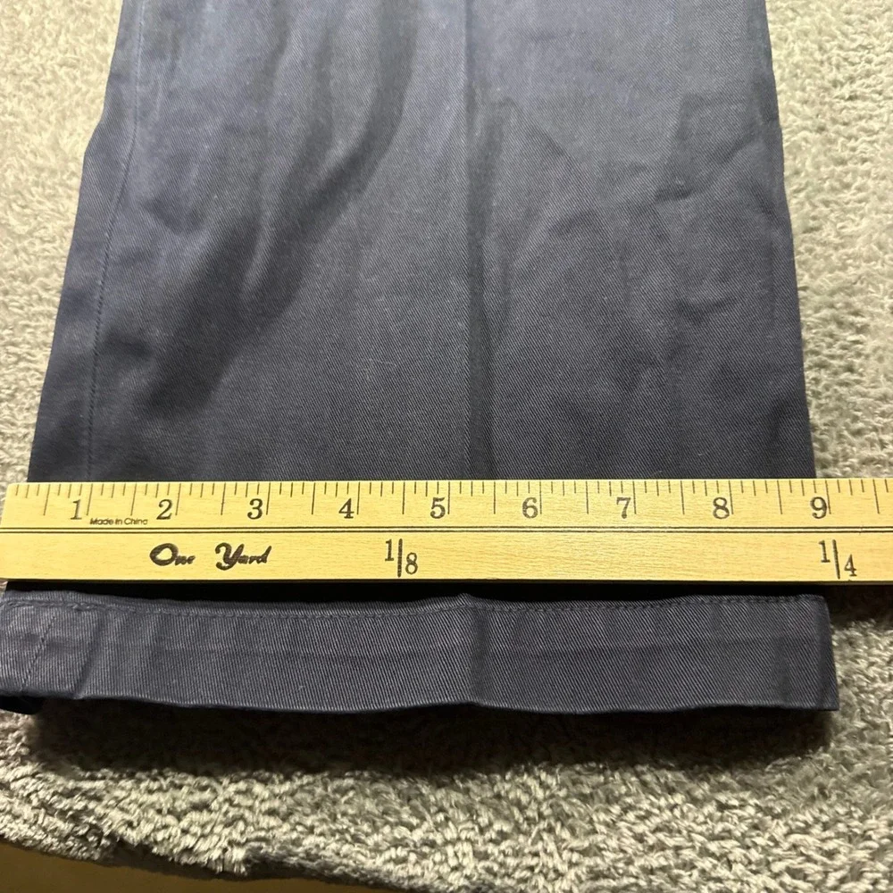 Polo Ralph Lauren Classic Fit Navy Blue Cotton Chino Pants Mens 44x32 Flat Front